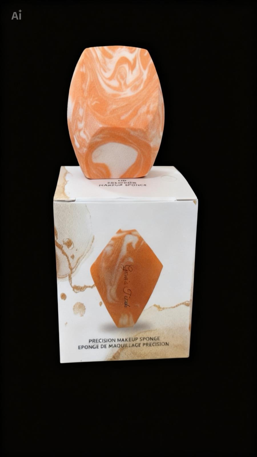 Peach Marble Precision Sponge